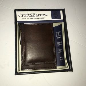 Croft & Barrow slim data protection wallet